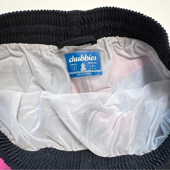 Chubbies Swim Trunks in Living Color 90’s Retro Pull On Men’s Small 7” Inseam - Picture 6 of 9